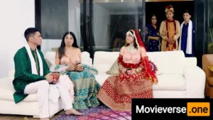 Hindu wedding chudai ends in an orgy between stepsisters and stepfathers