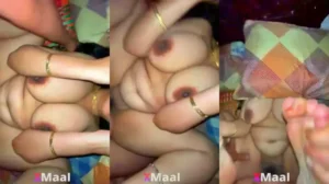 Desi Big Boobs Bhabhi getting fucked in Bedroom