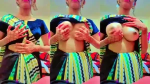 Famous Teen Girl Showing Hot Boobs in Saree